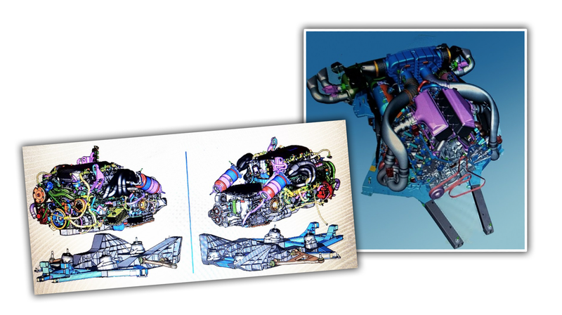 Illustration for article titled Even More Leaked Mid-Engine Corvette CAD Images Show New Twin-Turbo V8